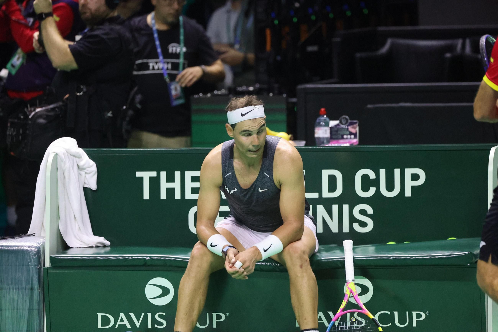 Rafa Nadal se machaca en el Carpena