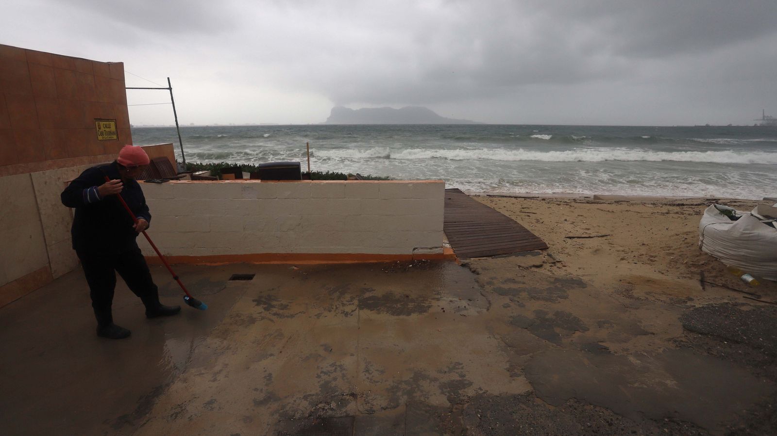 Fotos del temporal de levante en el Campo de Gibraltar