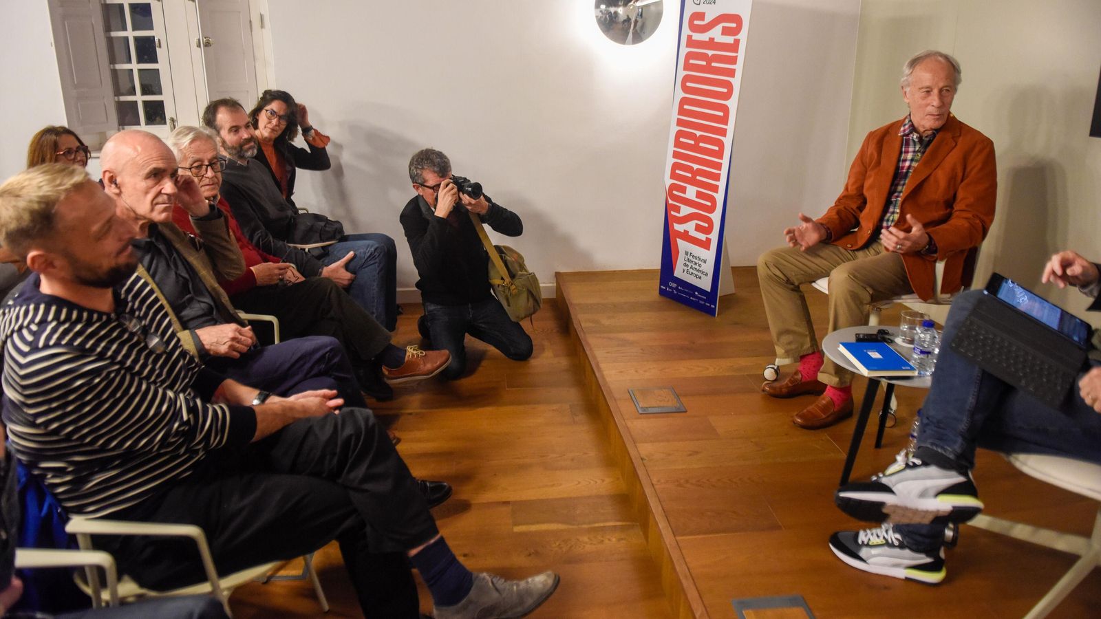 Richard Ford, en otro momento de su charla.