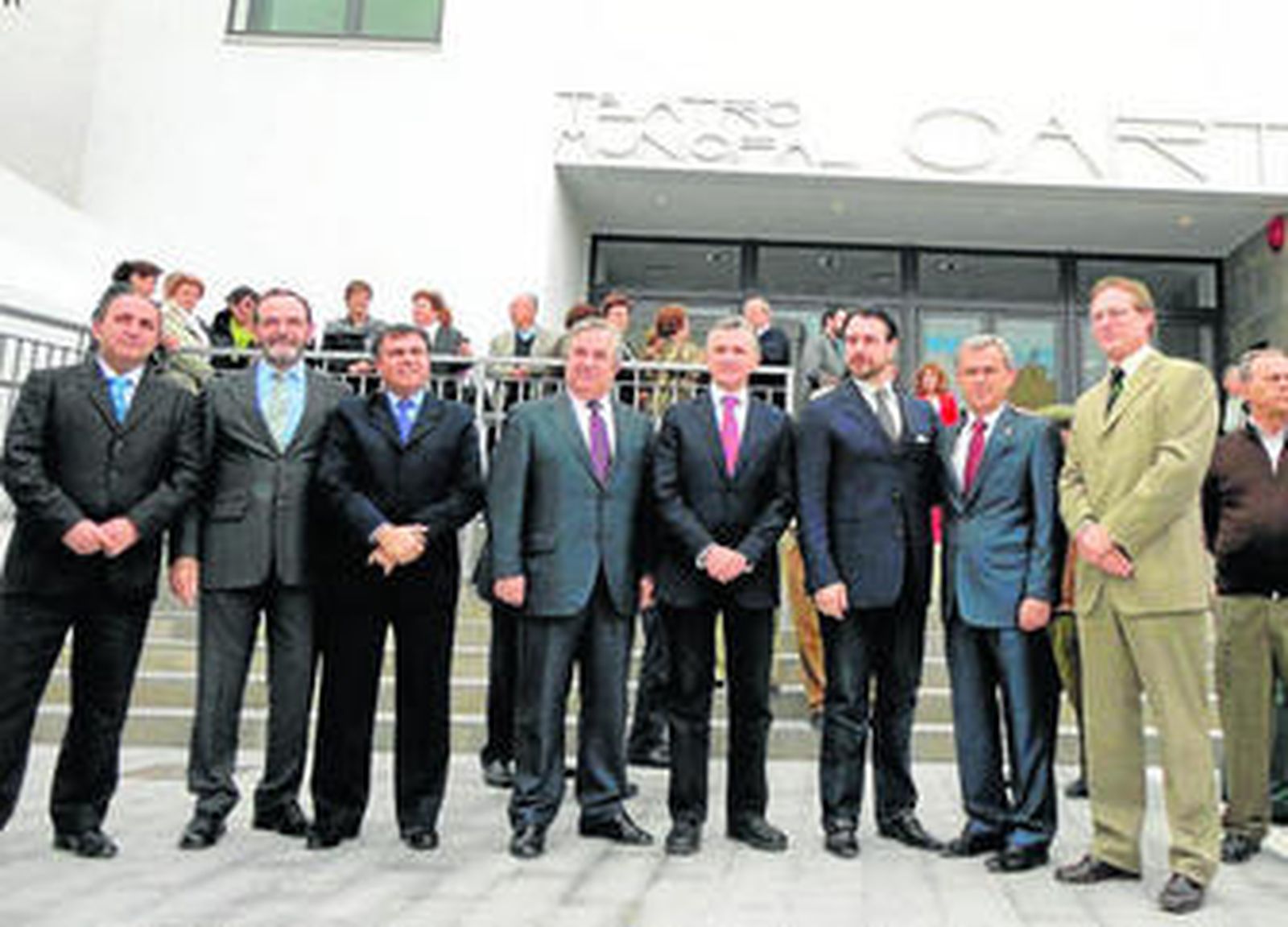 Inauguración del nuevo espacio escénico, ayer, en Cártama.