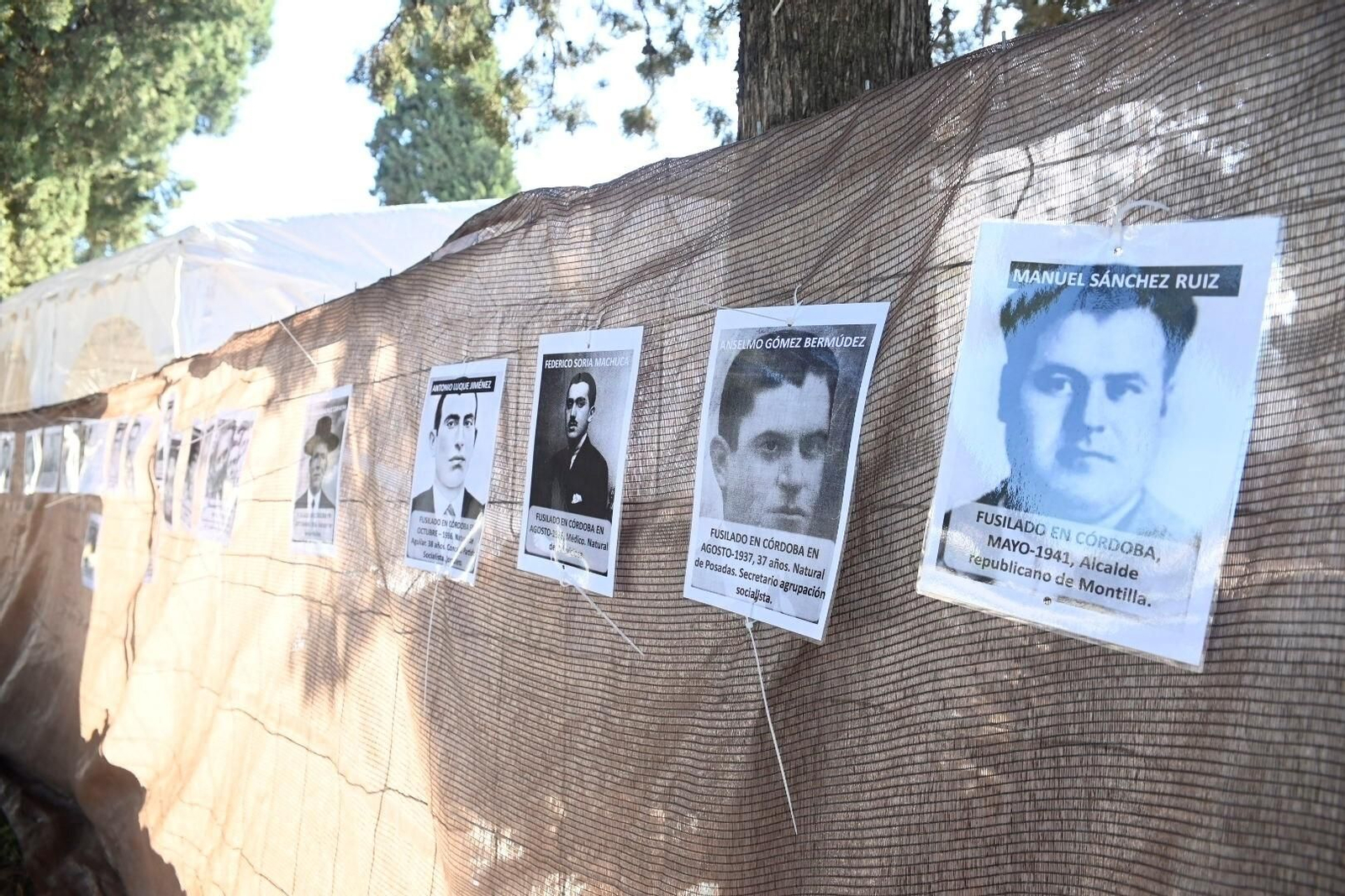 La plataforma Comisión de la Verdad recuerda a las víctimas del franquismo con un acto en el cementerio de la Salud, en imágenes