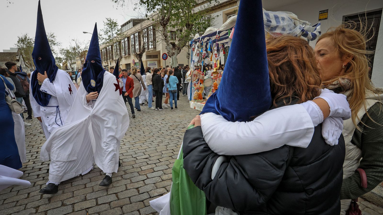 Imagen de la Hermandad de la Amargura tras ser cancelada la procesión por la lluvia