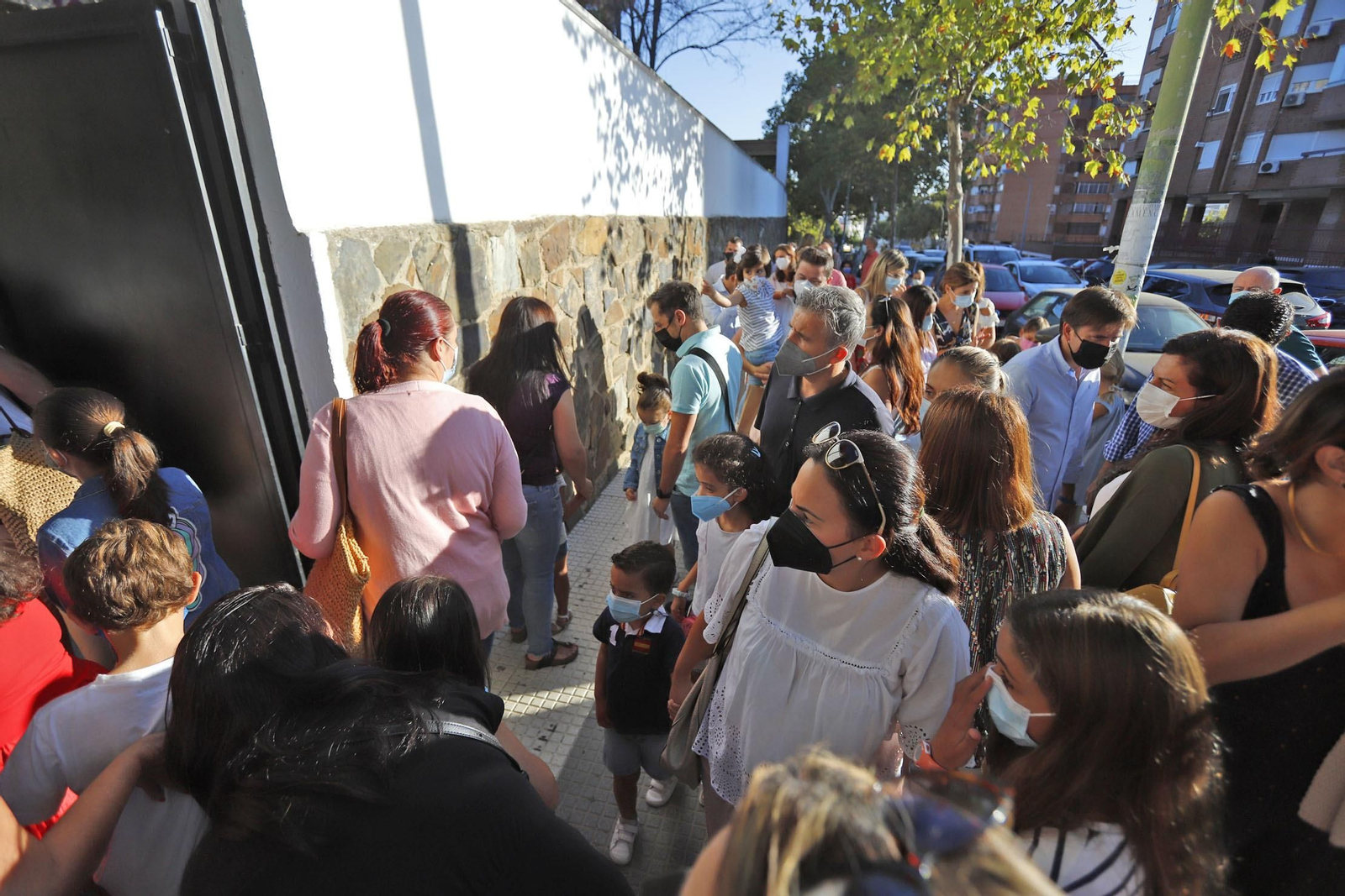 Imágenes de la vuelta al cole en las aulas de Huelva