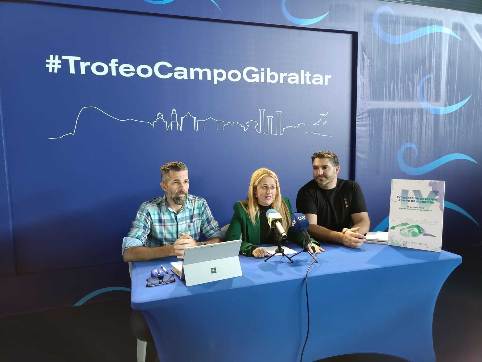 La presentación del IV Torneo de Natación del Campo de Gibraltar.