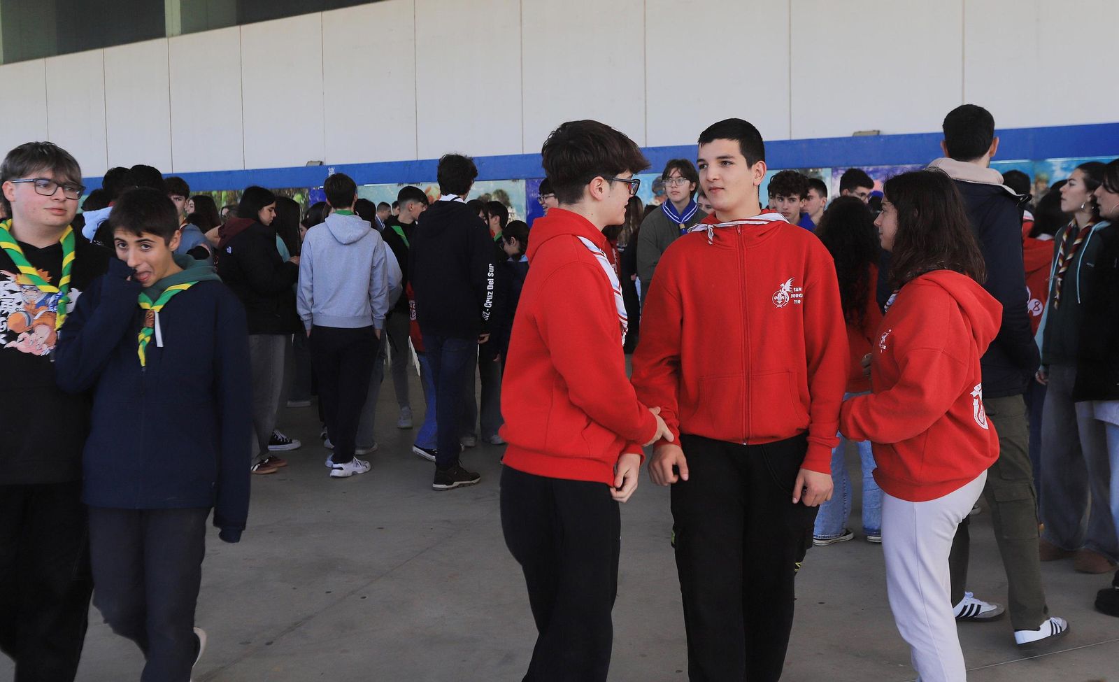 Imágenes de la reunión de scauts de la provincia en el Palacio de Deportes de Jerez