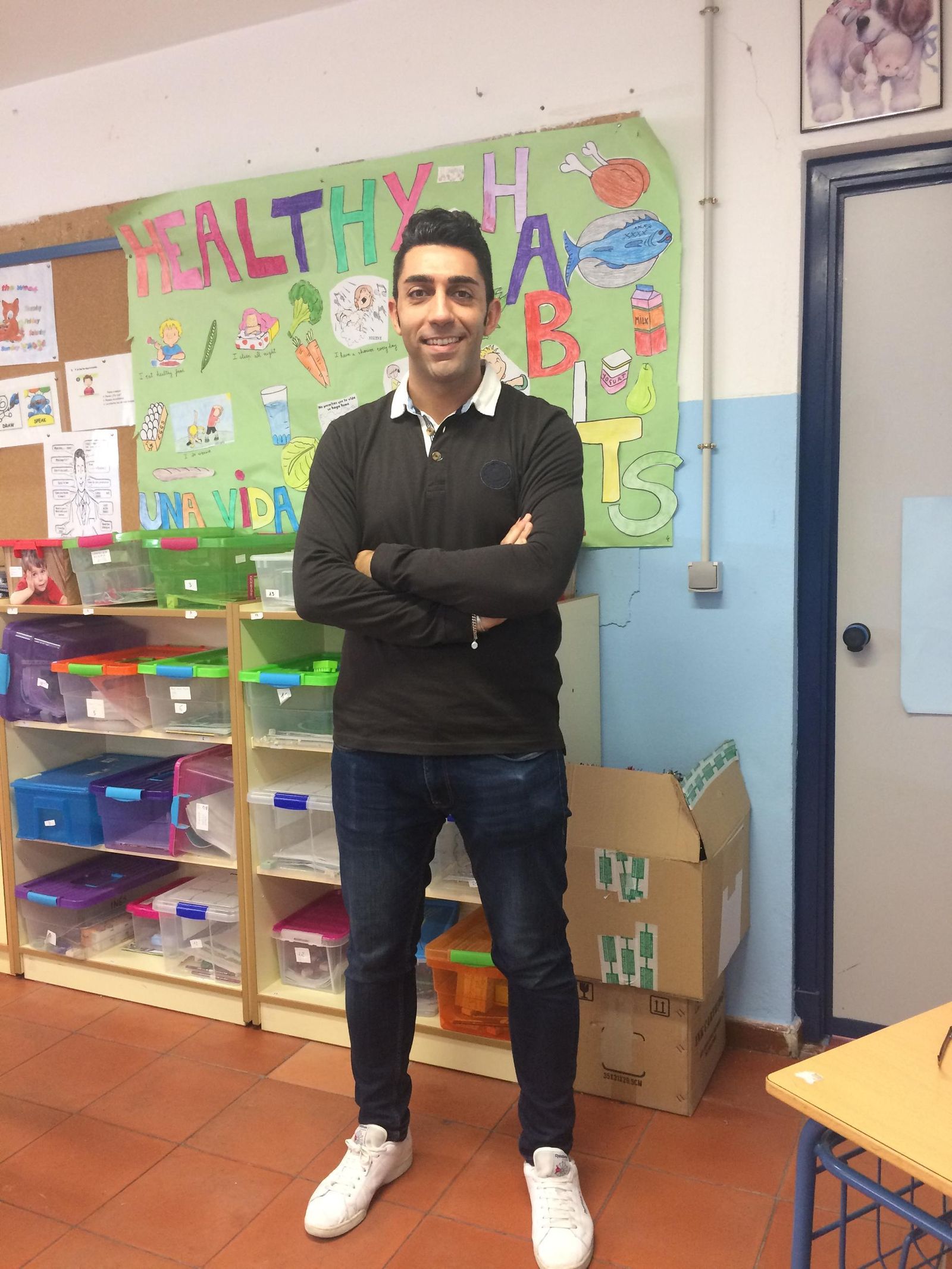 Tomás Mateo-Sidrón, coordinador del proyecto en el colegio de El Palmar.