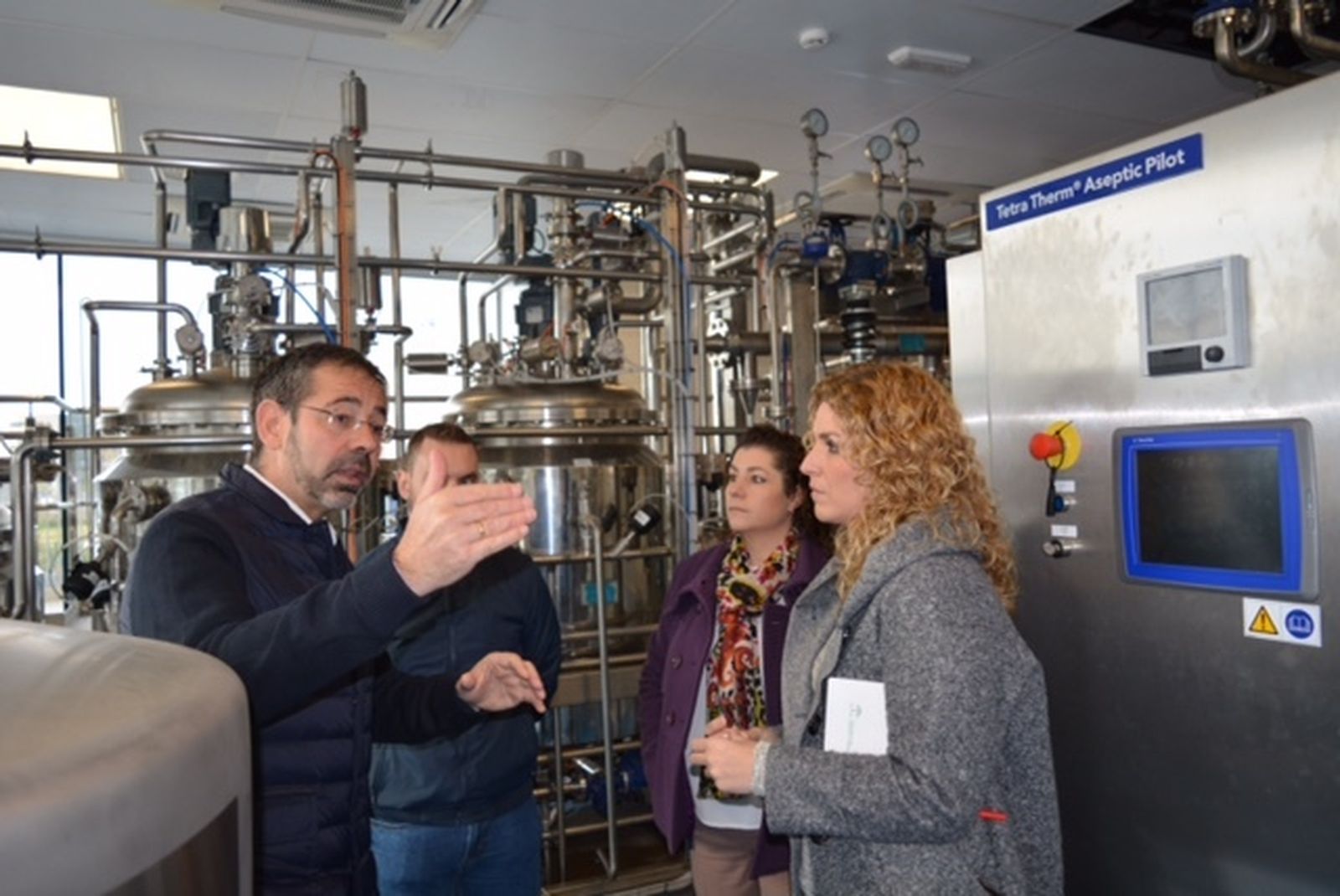 Ana Belén Palomares durante al visita al Cidaf