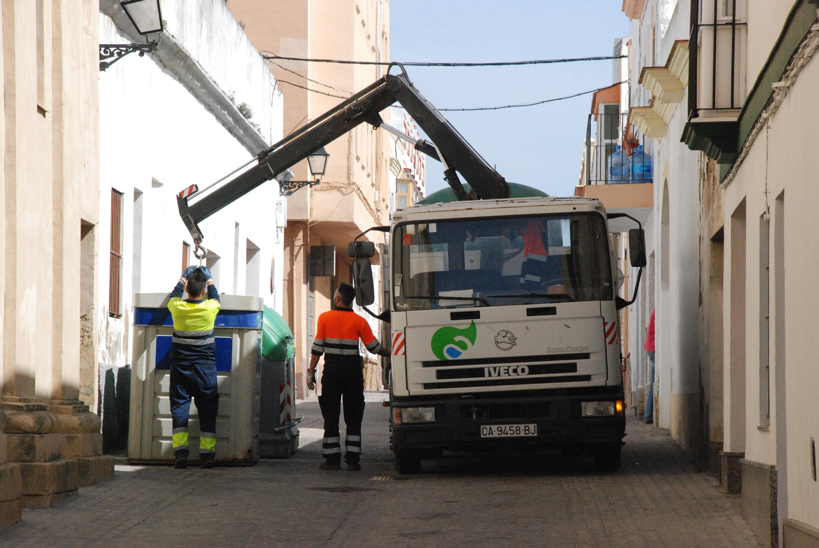 Recogida de basura en Puerto Real