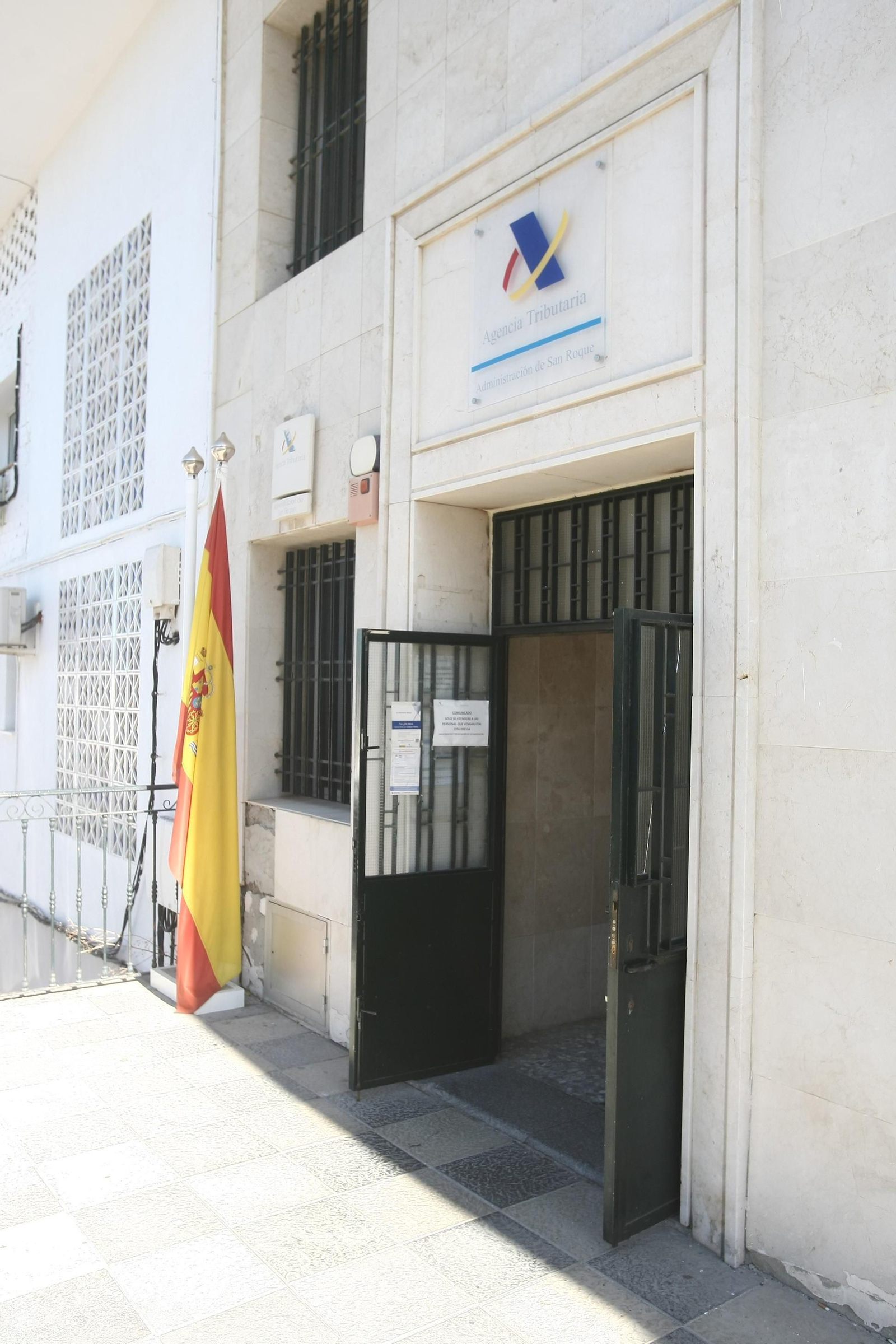 La oficina de la Agencia Tributaria en San Roque.