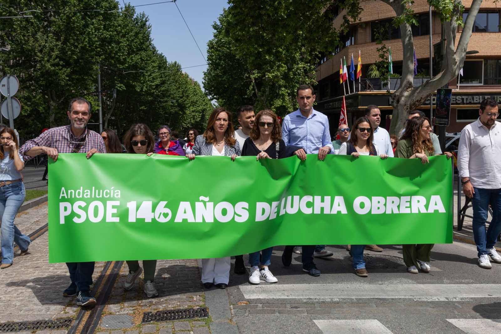 Manifestación convocada por el 1º de Mayo