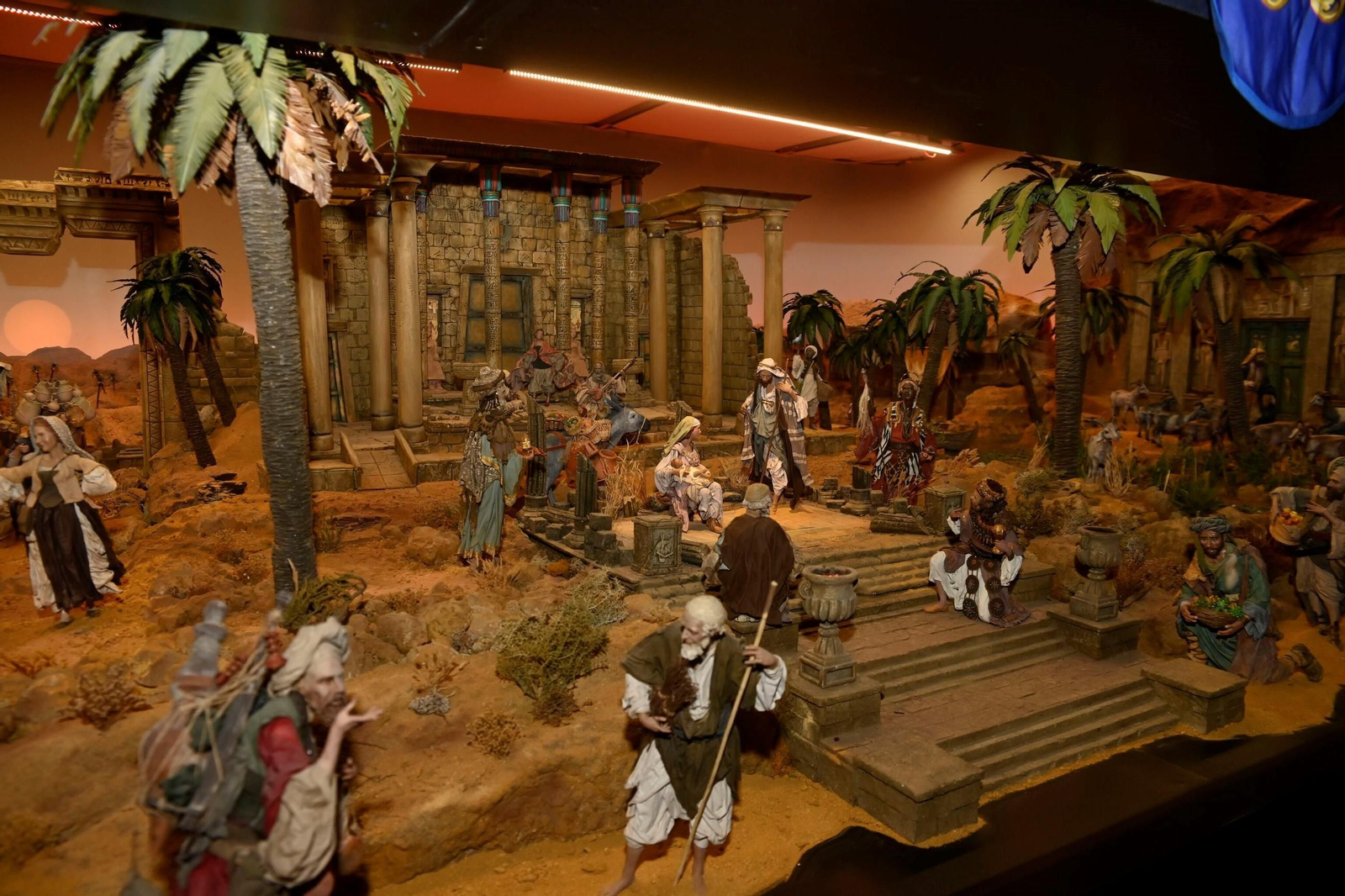 Inauguración del belén de Cajasol en Córdoba