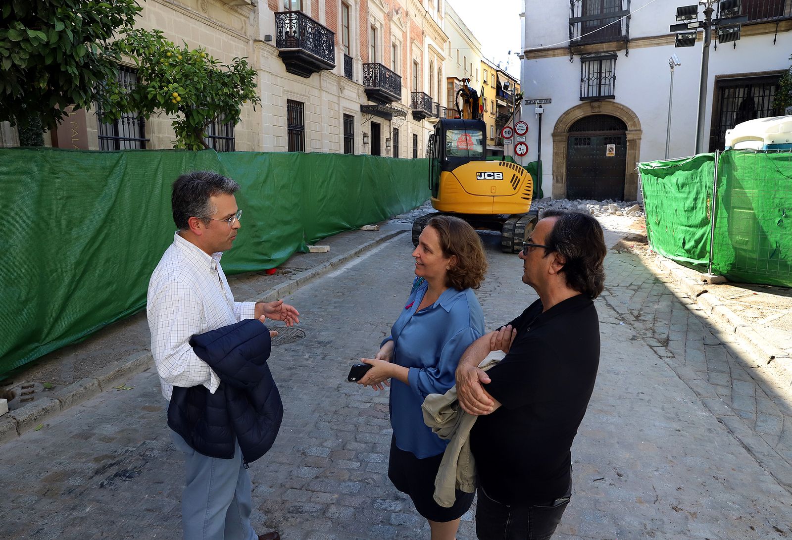 La delegada de Urbanismo, Belén de la Cuadra, durante su visita.
