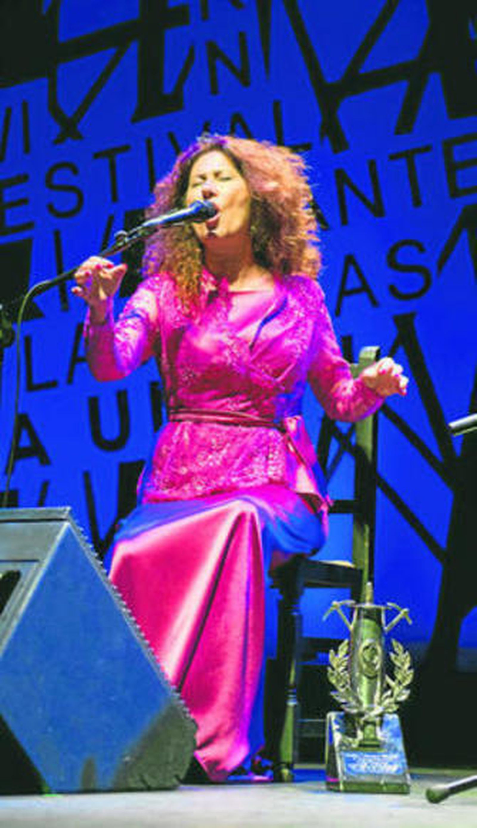 Antonia Contreras, durante su actuación en la final de Las Minas.