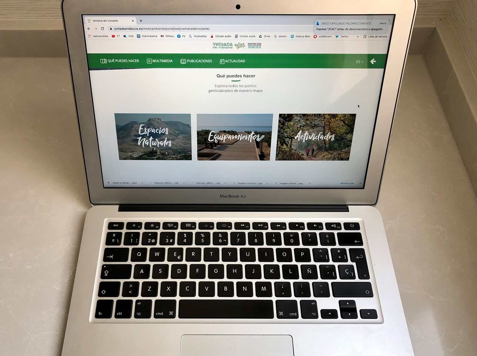 Ventana del Visitante de los Espacios Naturales de Andalucía (www.ventanadelvisitante.es).