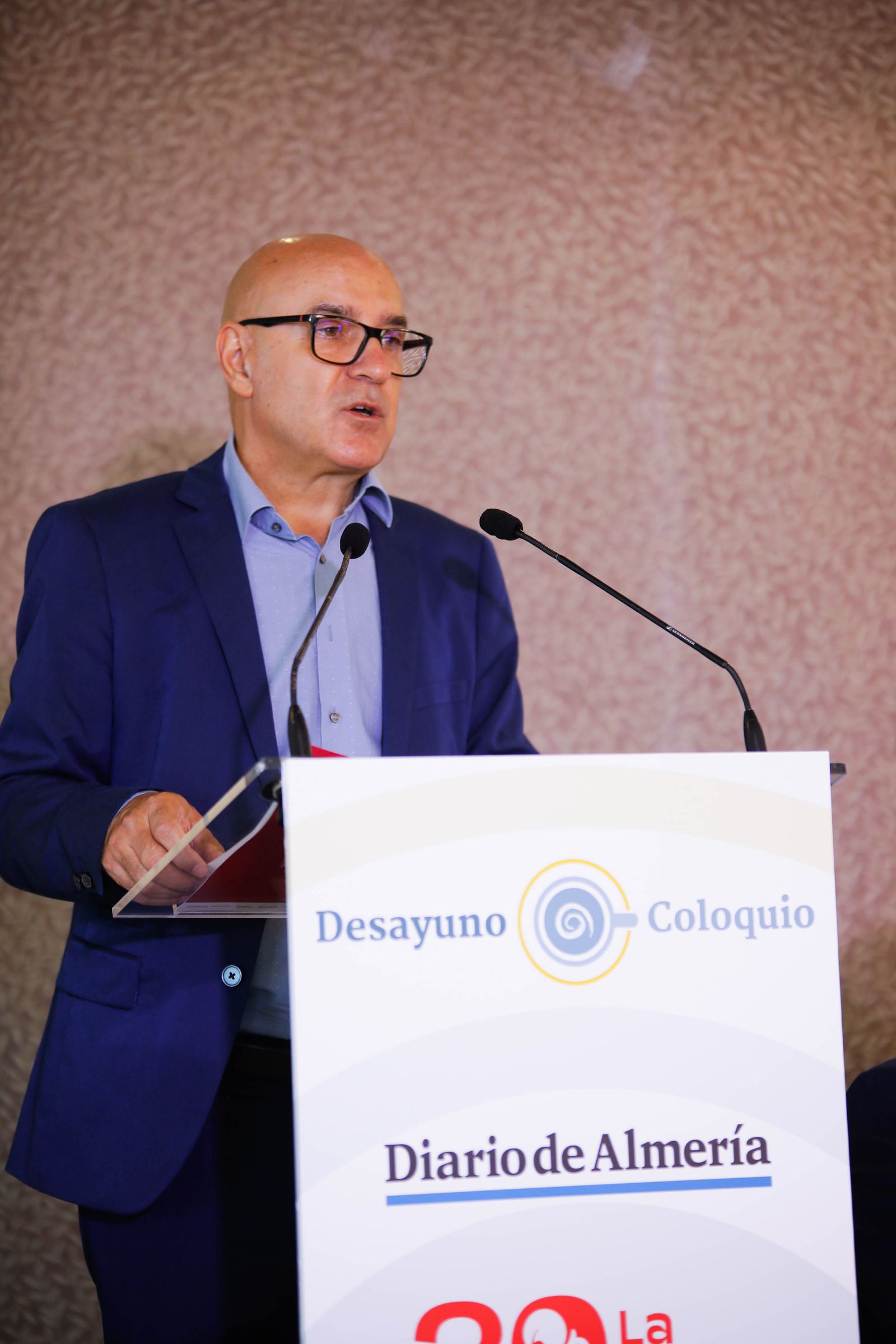 Imágenes del desayuno coloquio de Diario de Almería, con Jesús Barranco, CEO de La Unión