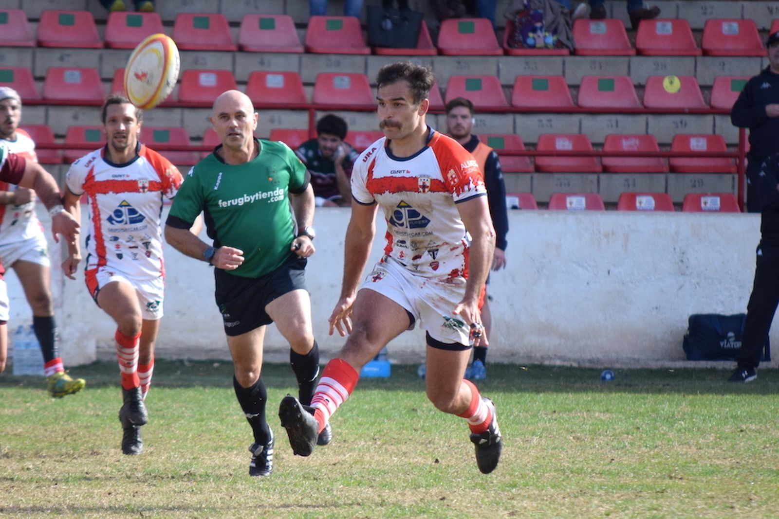 El conjunto almeriense, en el último encuentro en el Juan Rojas