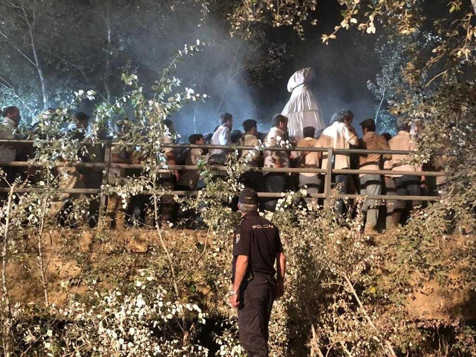 La seguridad ha estado presente durante toda la Venida de la Virgen.