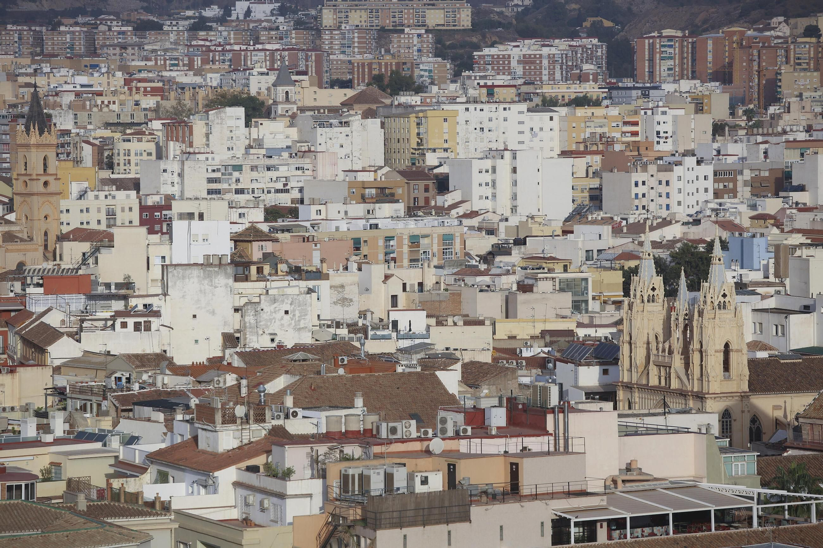 Vista general de Málaga.