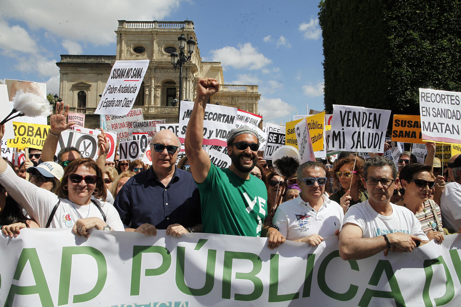La manifestación contra los recortes en la Sanidad pública