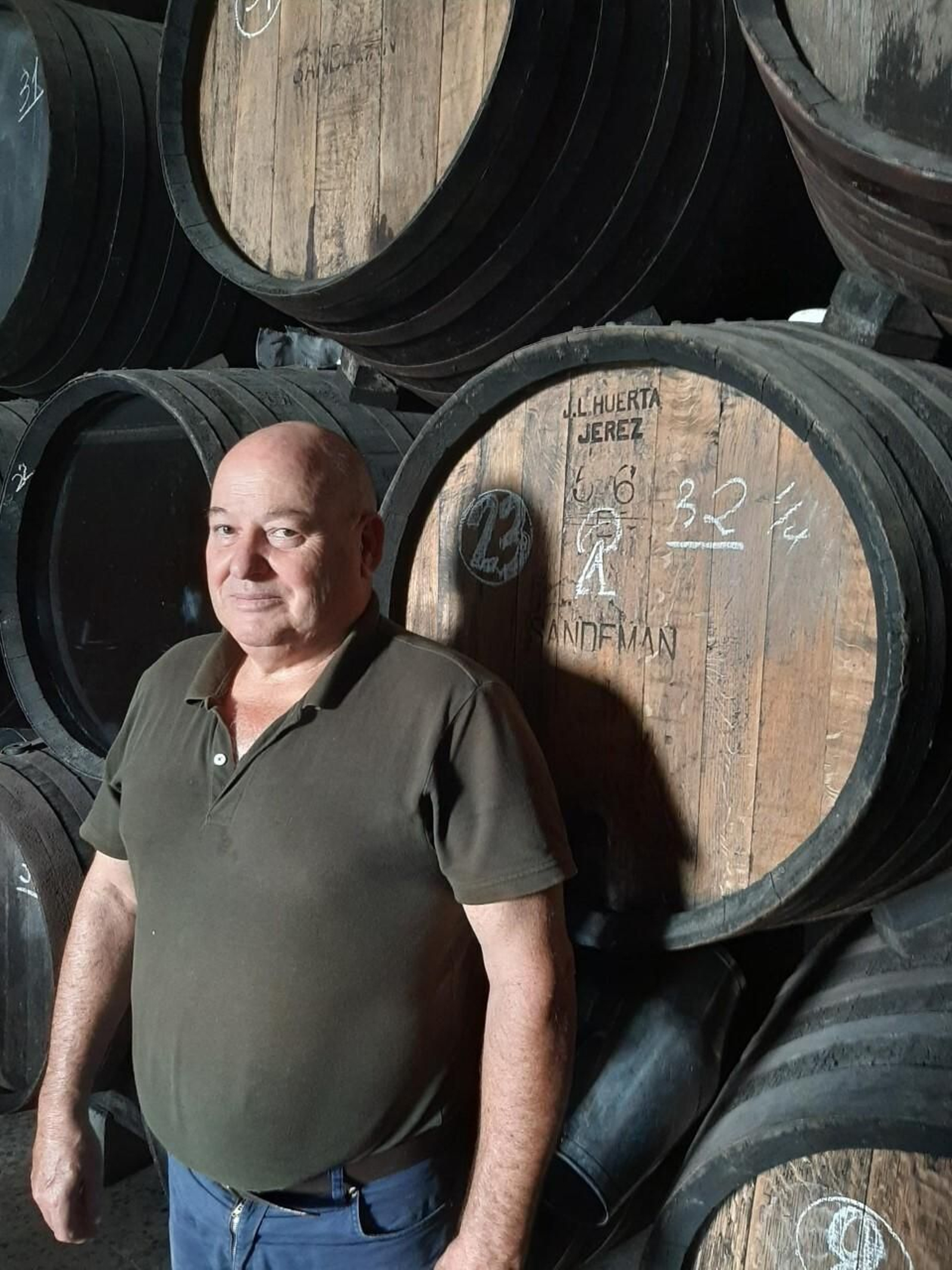 Diego Marín Gómez en su bodega.