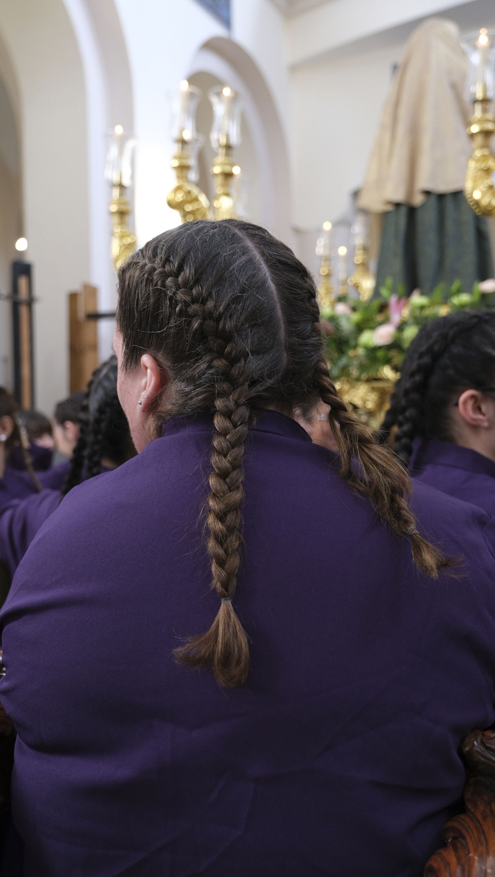 La procesión del Encuentro por las calles de Almería, en imágenes