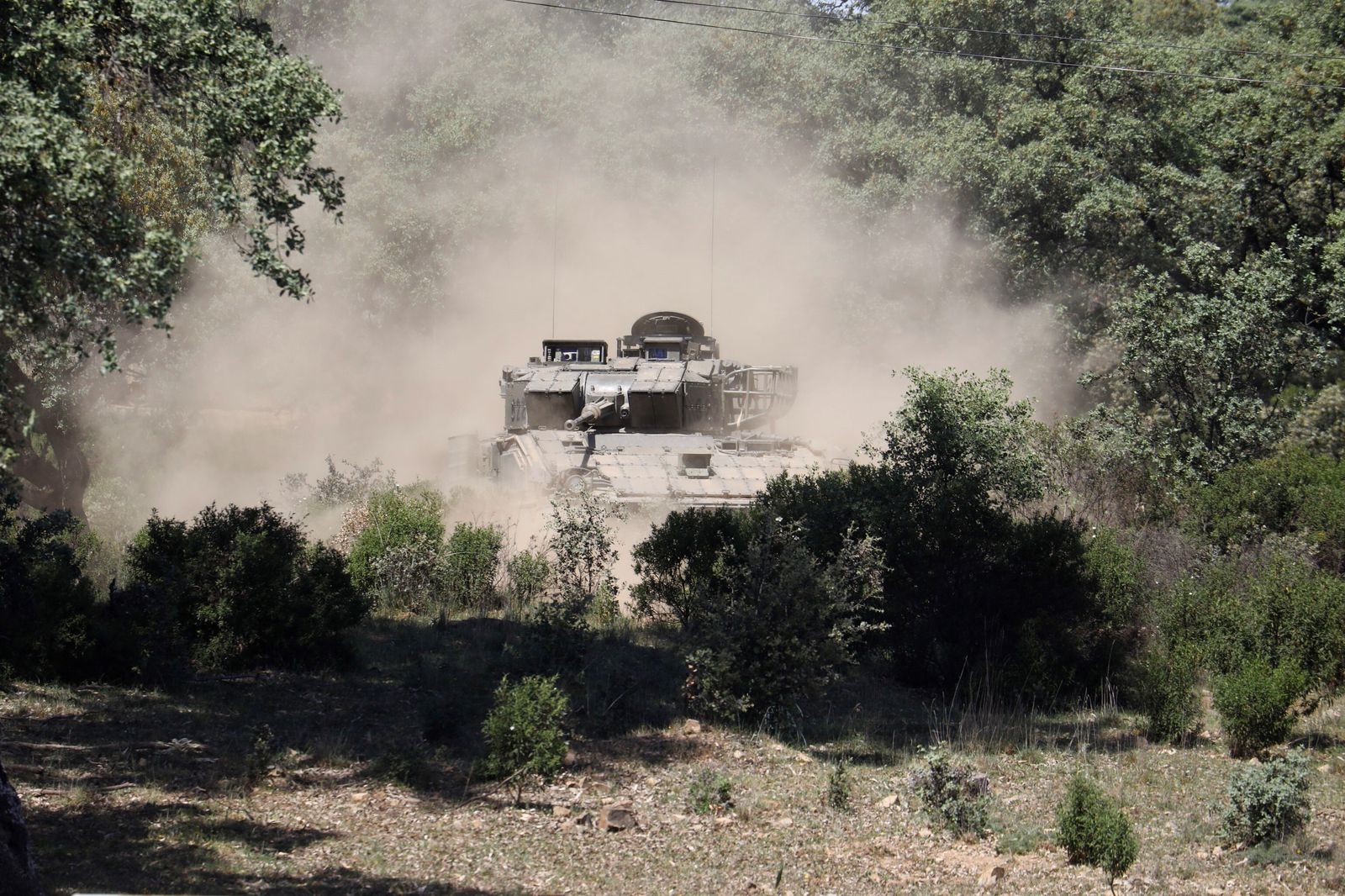 El combate en zona urbanizada en Cerro Muriano, en imágenes