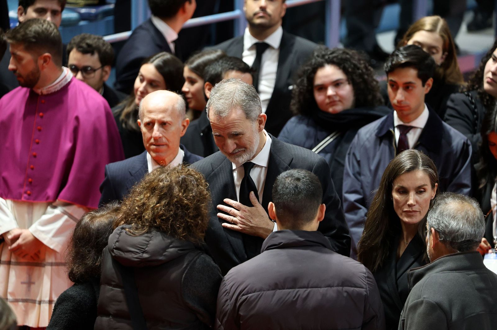 Fotografías de la misa funeral por las víctimas del accidente de tren en Adamuz