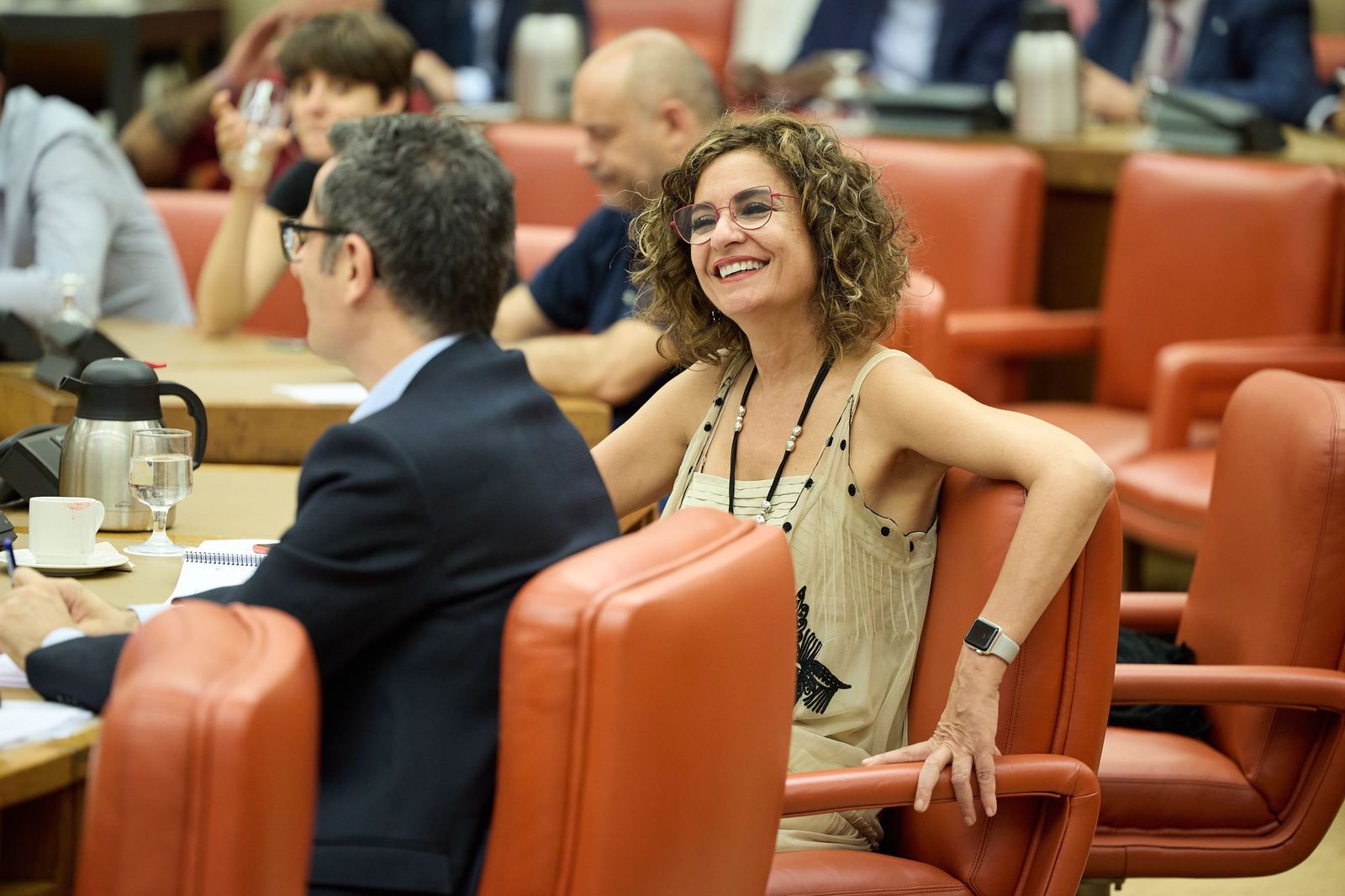 María Jesús Montero, ministra de Hacienda, este miércoles en la Diputación Permanente del Congreso.