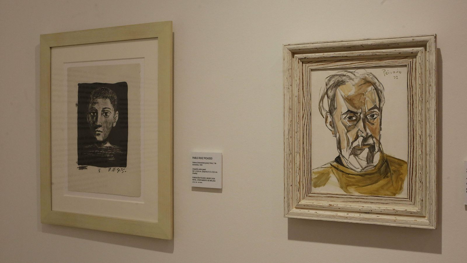 Picasso y Peinado frente a frente en sus retratos.