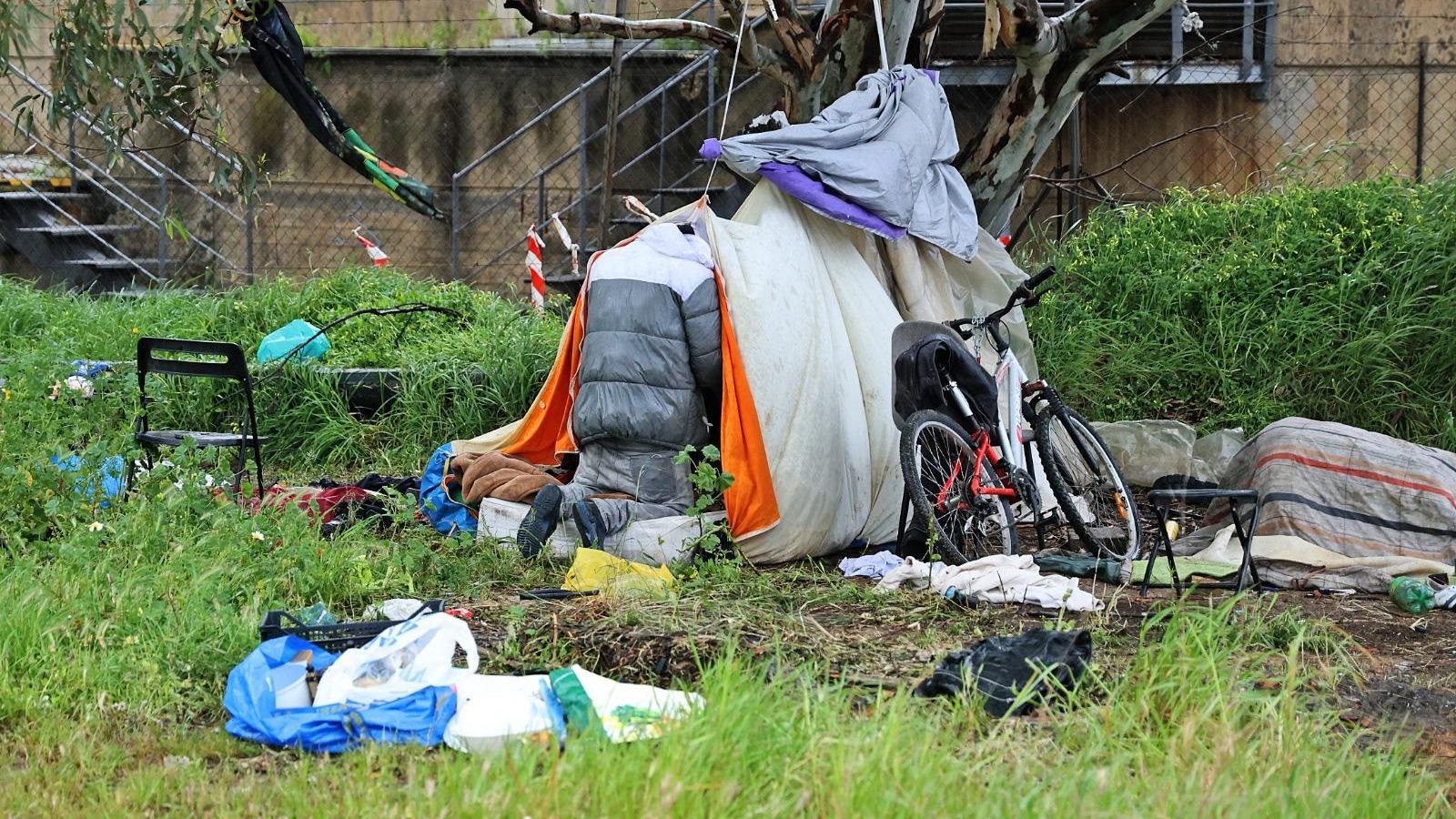 Restos del asentamiento en la zona.