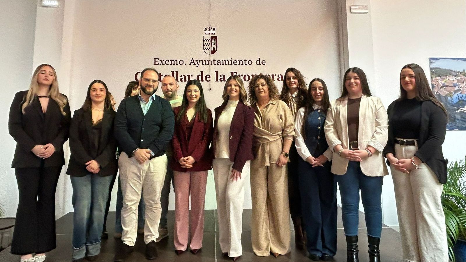 La corte y autoridades de Castellar para la Feria 2026.