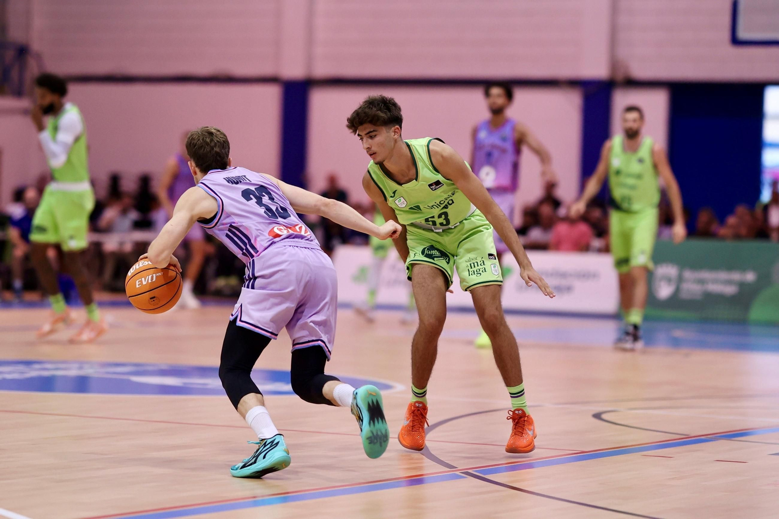 Dani Carrasco, durante el Unicaja-Alba Berlín.