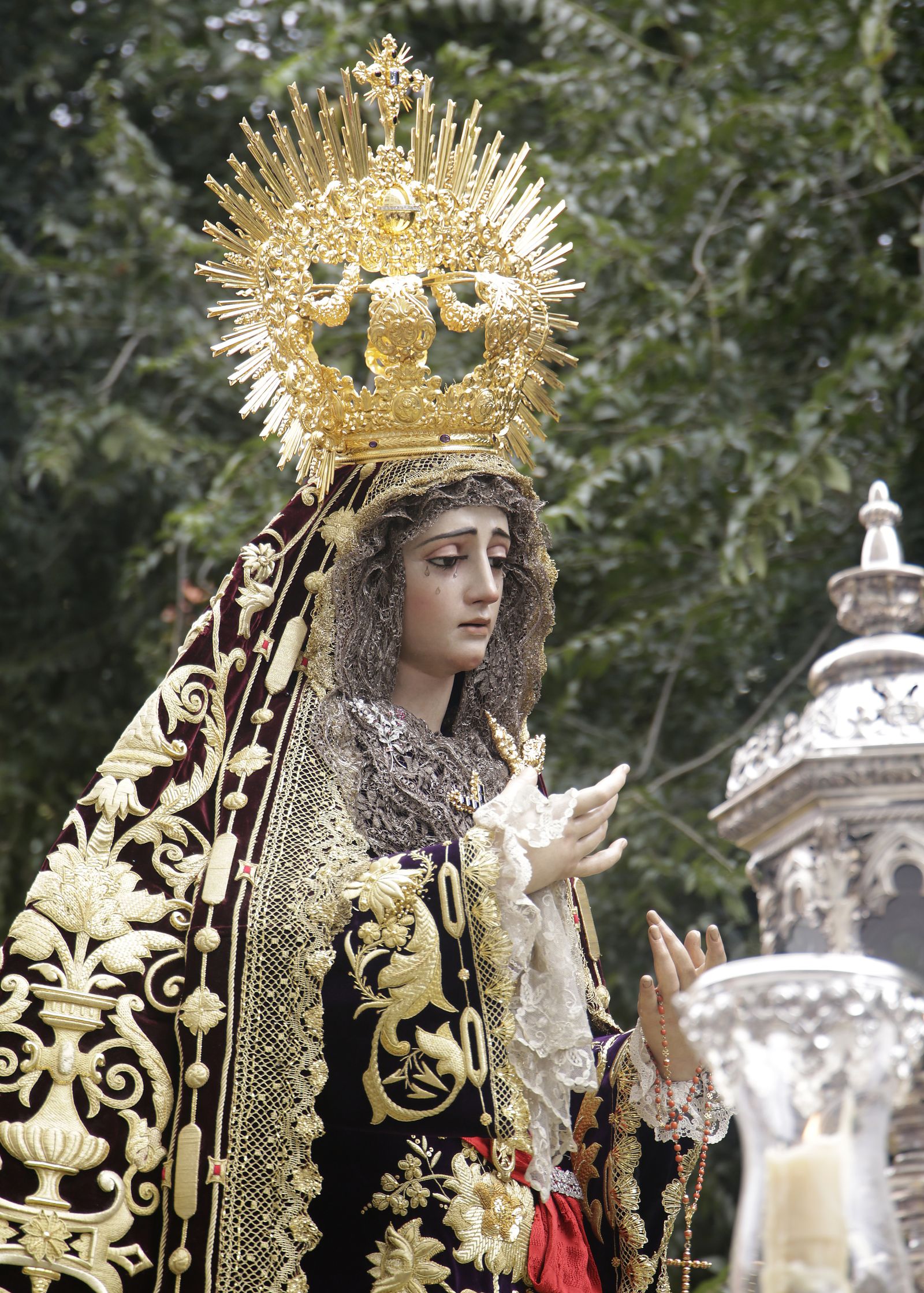 Virgen de la Victoria en el Rosario de la Aurora