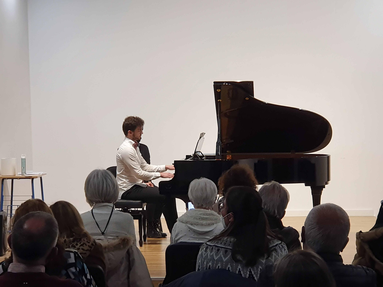 Rodrigo López Rueda durante el concierto.