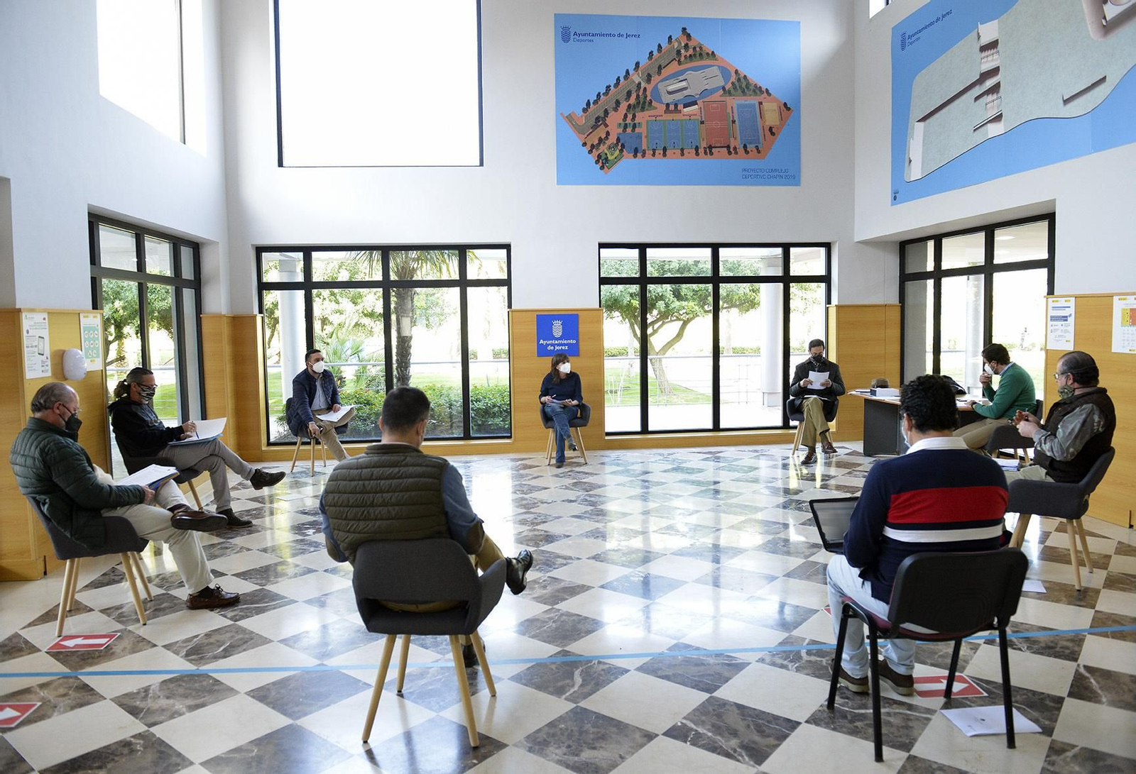 Reunión de la Comisión Permanente del Consejo Local del Motor, hoy en el edificio Jerez 2002.