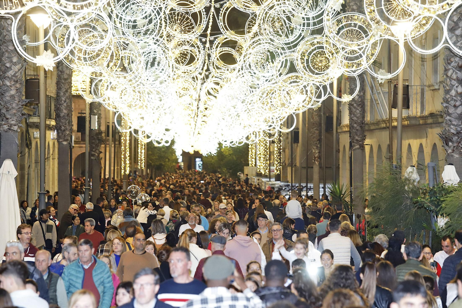 Encendido del alumbrado de la Navidad en Huelva