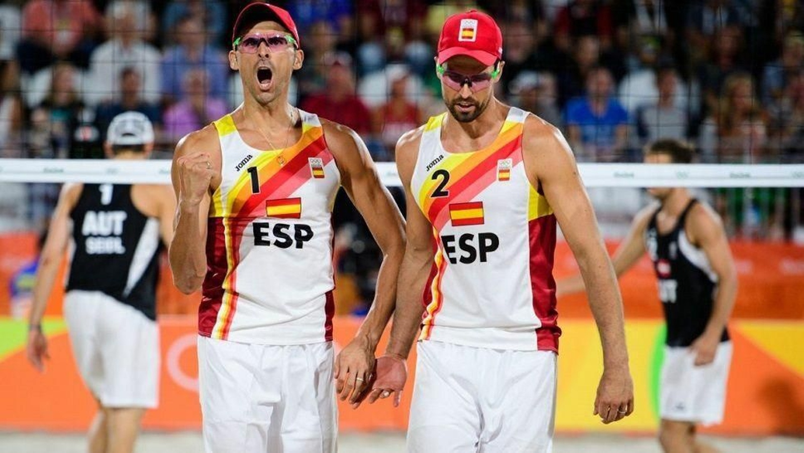 Herrera (1) y Gavira (2), durante una competición del Circuito Mundial