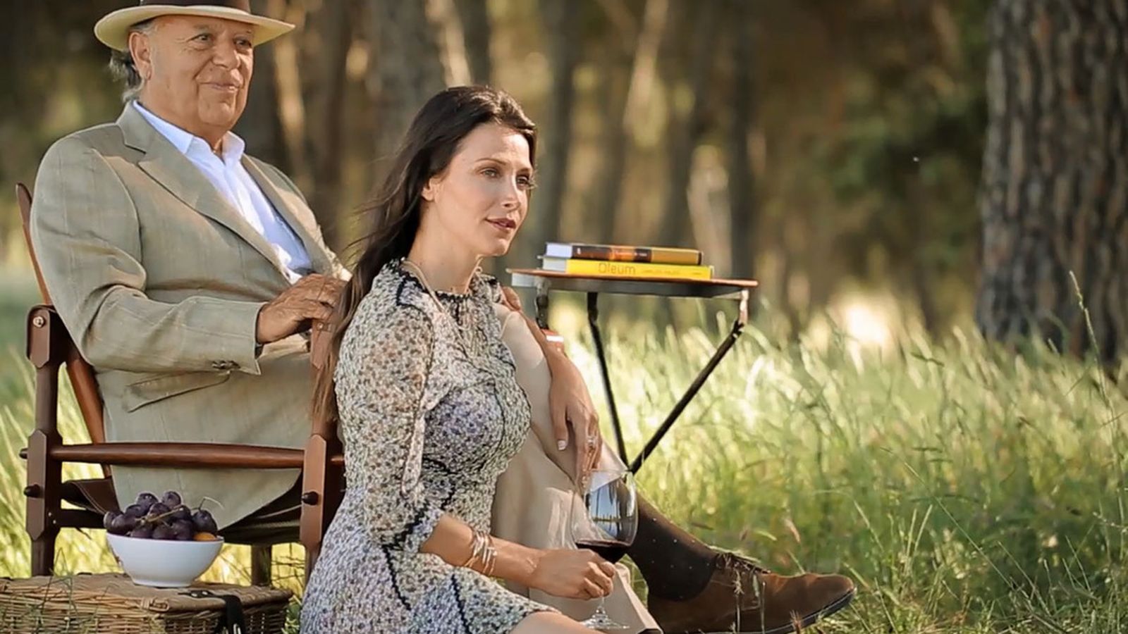 La pareja, en su finca de El Rincón, en un reportaje para una revista.