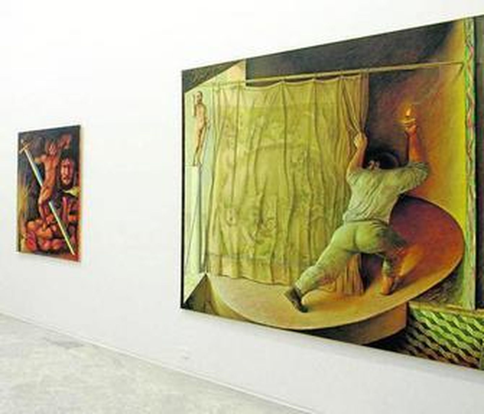 Obras de Pérez Villalta en la exposición.