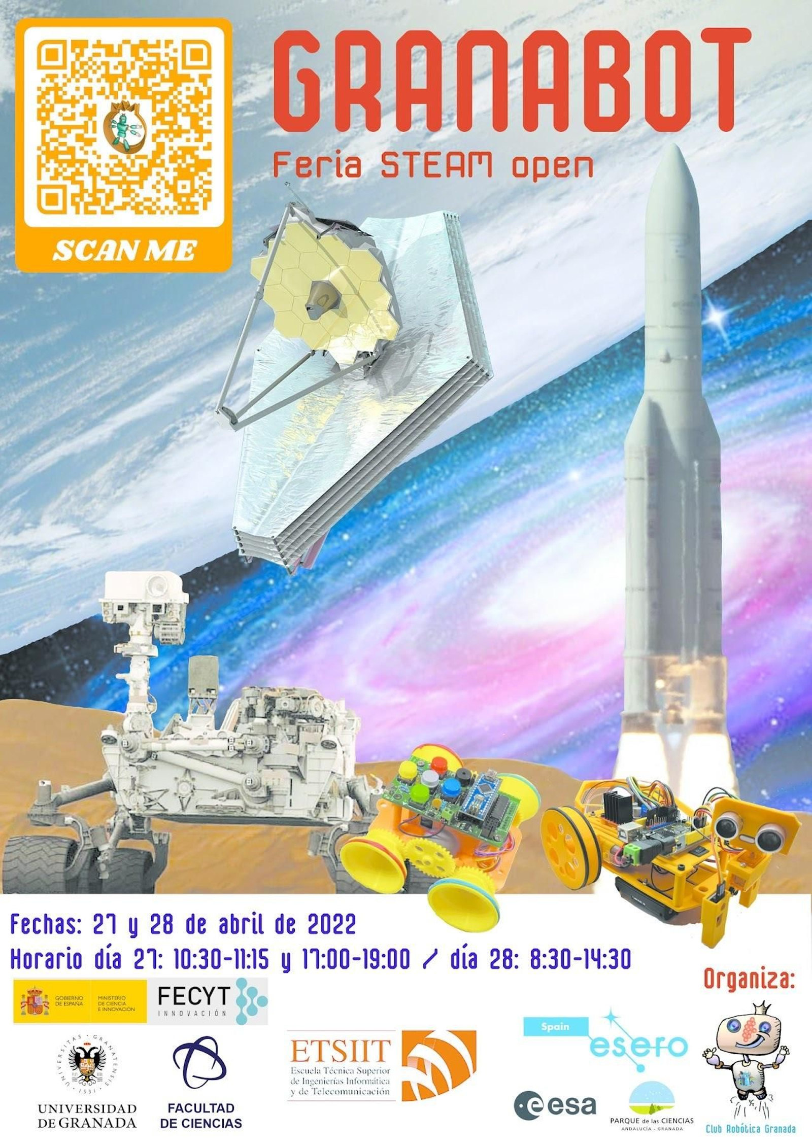 La Escuela de Ingenierías Informática y de Telecomunicación de la Universidad de Granada acoge la GranaBot, feria STEAM Open