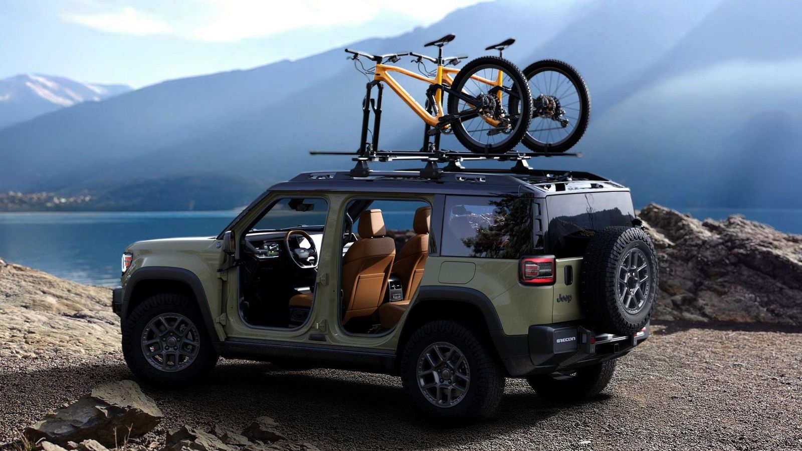 La tracción total que ofrecen sus dos motores, acompañada de los recorridos de suspensiones y ángulos TT deben permitir al Recon llegar donde otros no lo logran.