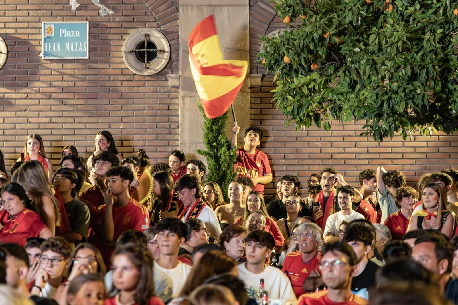 La euforia jiennense por la victoria de España, imágenes