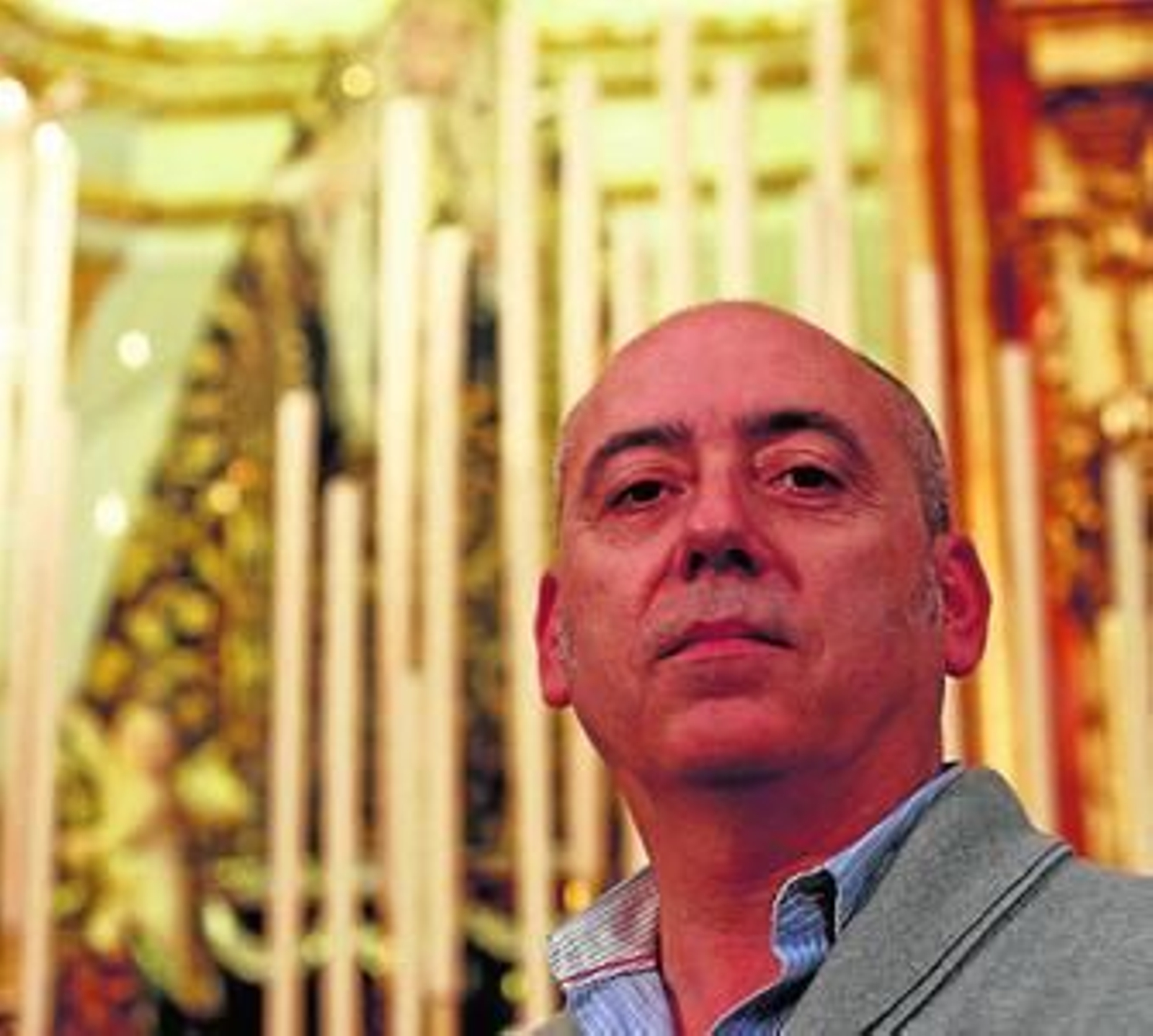 Rafael de las Peñas en su cofradía.