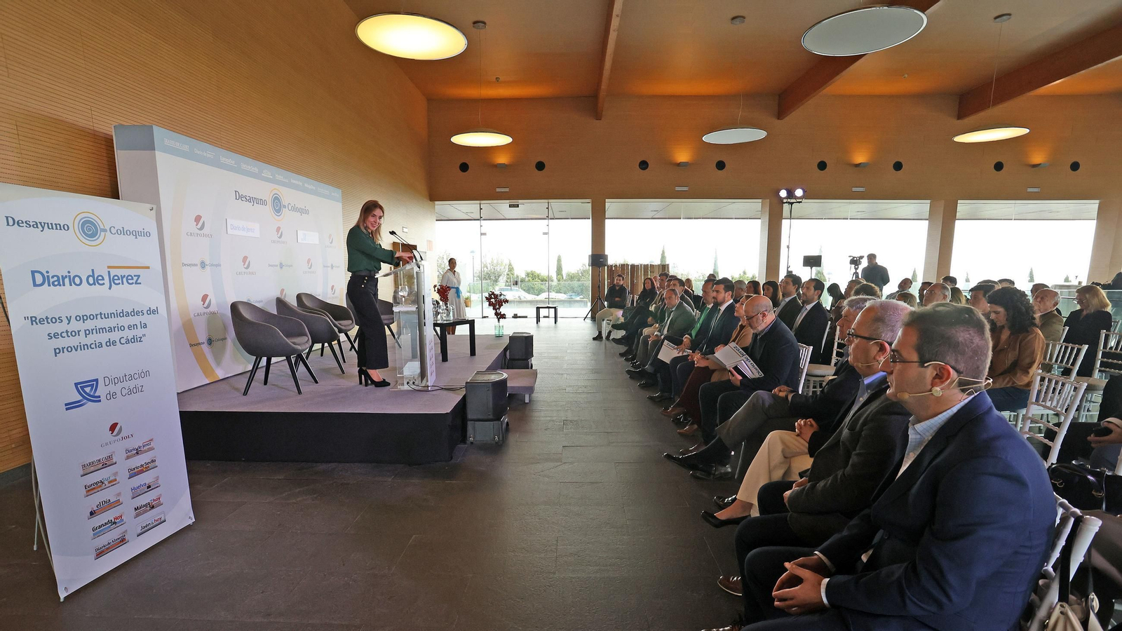 Desayuno coloquio "Retos y oportunidades del sector primario den la provincia de Cádiz" en Bodegas Luis Pérez en Jerez