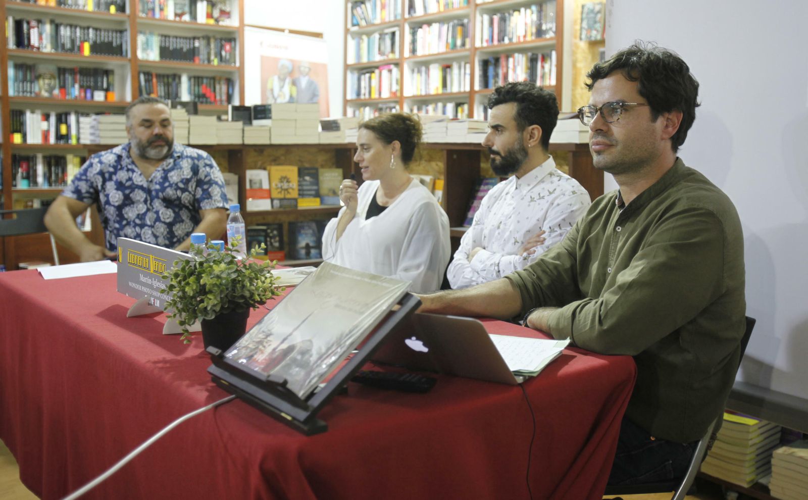 De izquierda a derecha, José Hidalgo, Araceli López Serena, Pablo Sánchez Abascal y Fernando Camacho.