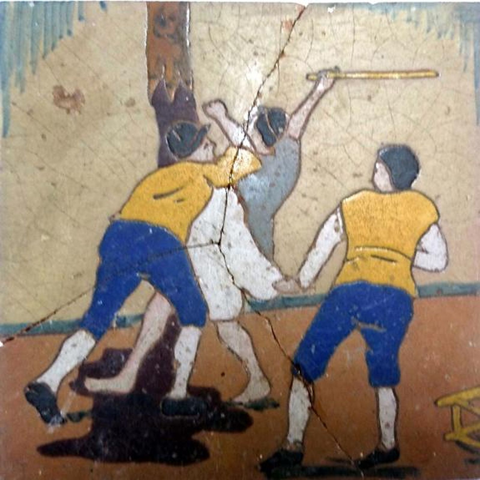 Baldosa correspondiente a la primera serie de ‘El Quijote’.