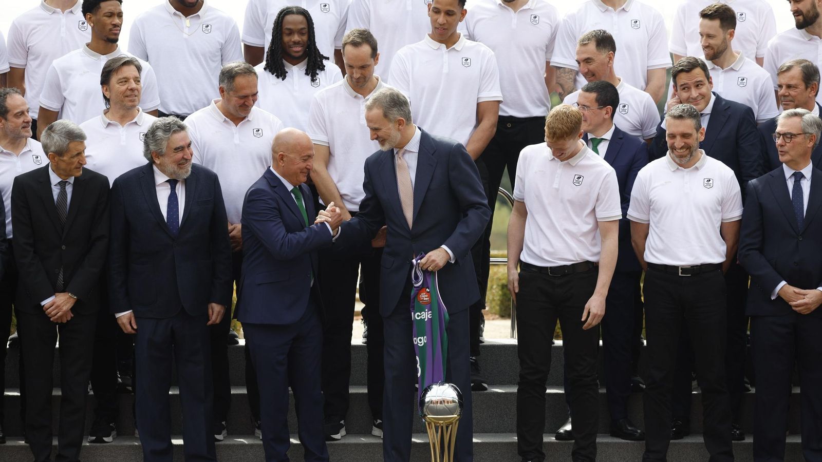 La recepción del Rey Felipe VI al Unicaja, en fotos