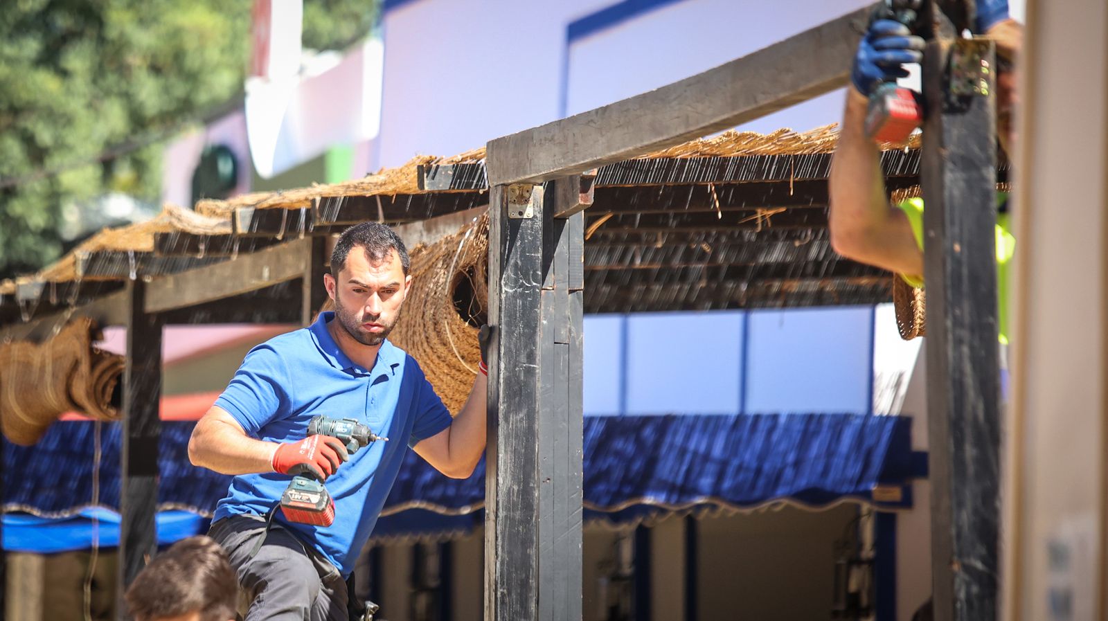 Imágenes de los preparativos para la Feria del Caballo 2024