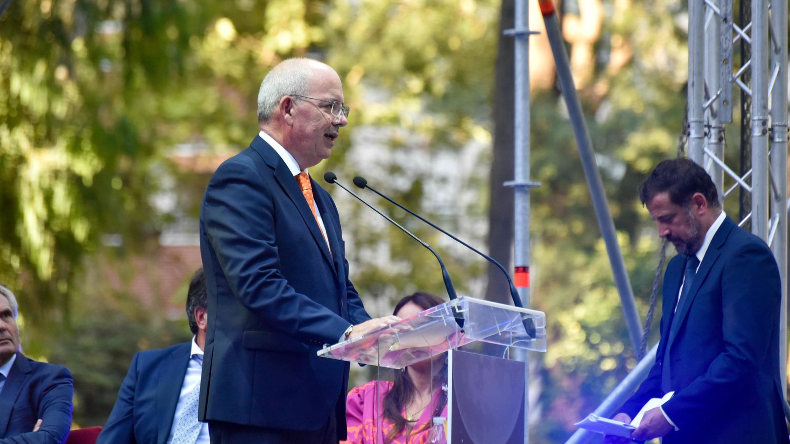 Javier Sánchez Rojas, presidente de la CEC, en su intervención.