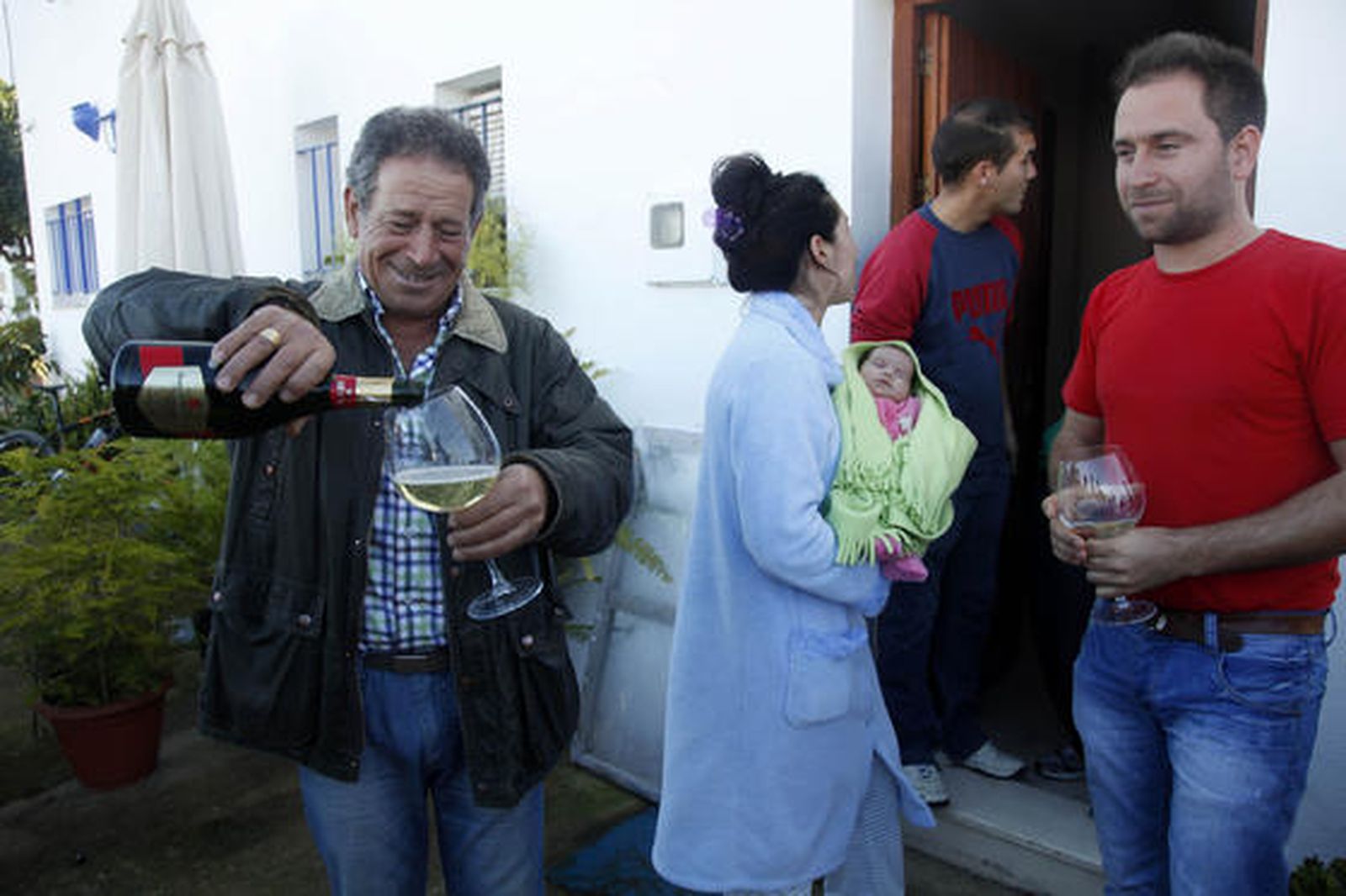 Villarrasa celebra la llegada del Gordo